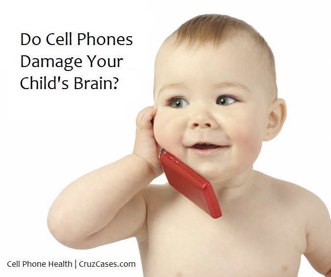 Cute child talking to a cell phone